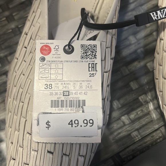 leather shoes, Zara brand, new condition, very comfortable - Picture 4 of 7